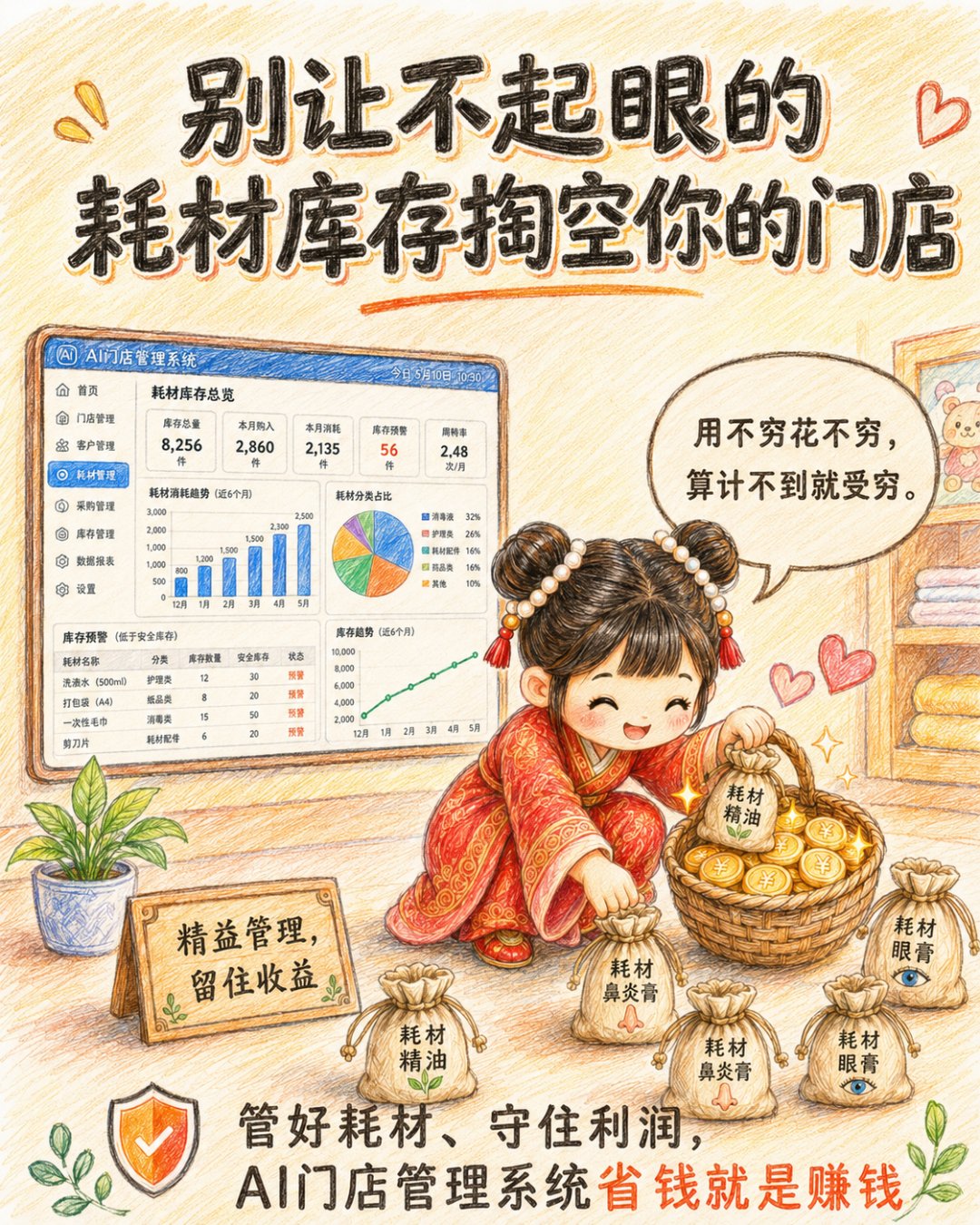 别让不起眼的耗材库存，掏空你的门店